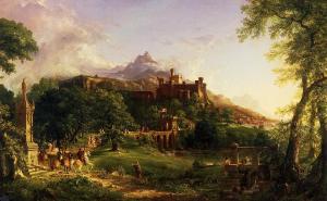 Paesaggio del pittore Thomas Cole. Olio su tela  Corcoran Gallery of Art, Washington, DC, USA